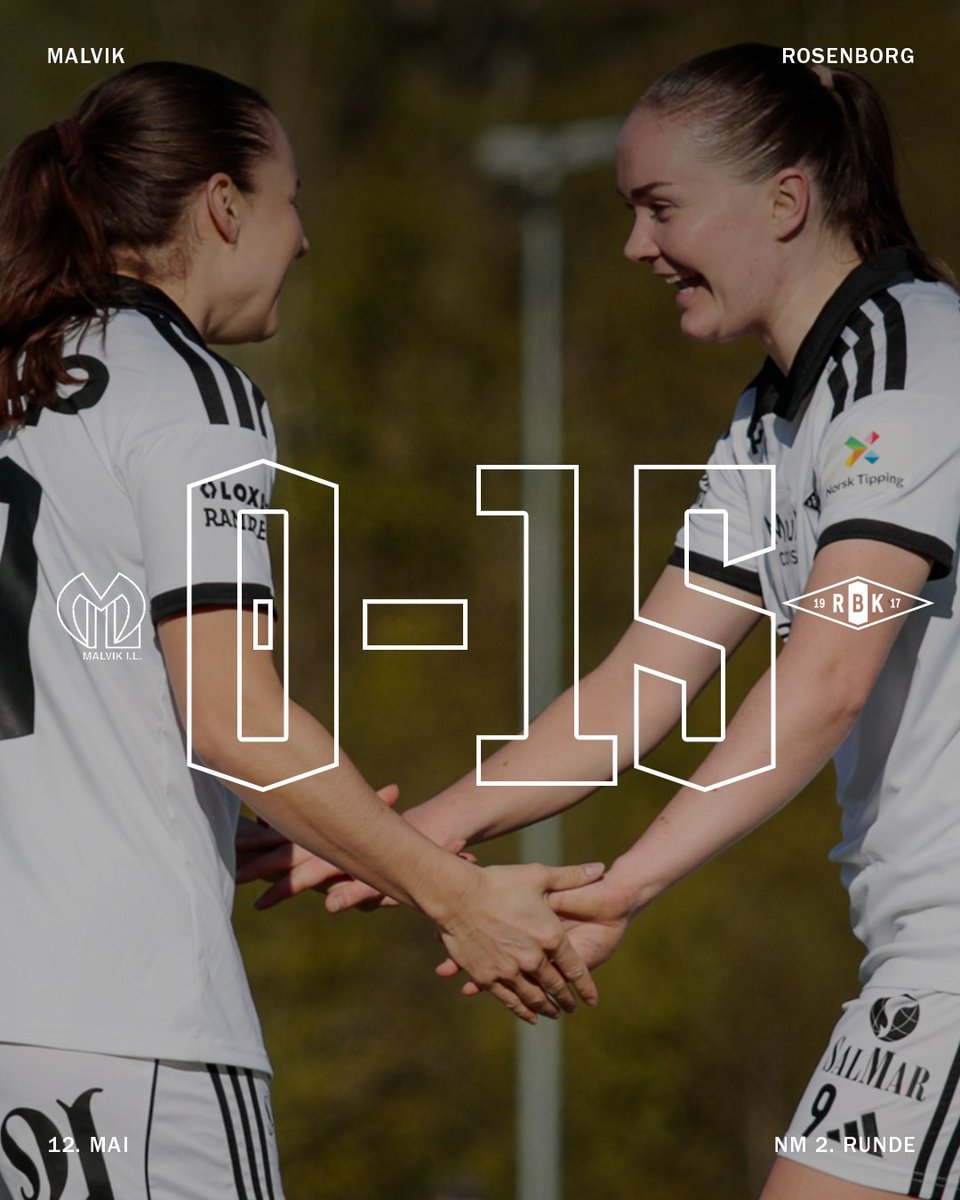 RBKfotball's tweet photo. Videre i NM etter målfest i Hommelvik 🖤🤍 https://t.co/0vB5sdQeip