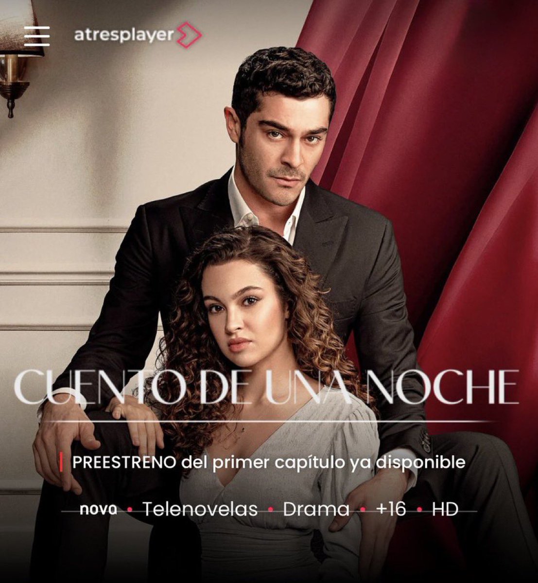 TvDunyasii's tweet photo. Başrollerini Burak Deniz ve Su Burcu Yazgı Coşkun’un paylaştığı #BirGeceMasalı dizisi, İspanya'nın en popüler dijital platformlarından biri olan Atresplayer’ın kütüphanesine eklendi. https://t.co/dfYa8XDK6q