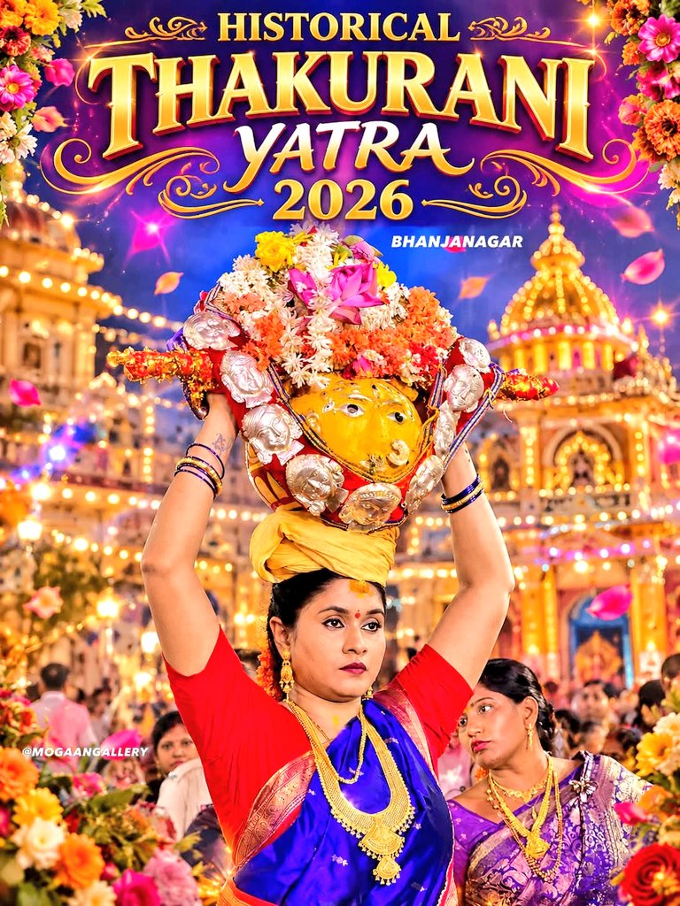 sanyasi0002's tweet photo. The Bhanjanagar Thakurani Jatra is a major biennial (or triennial) festival in Ganjam, Odisha, celebrating Maa Budhi Thakurani with vibrant processions, traditional Bagha Nacha (Tiger Dance), and music, drawing thousands of devotees to the region. https://t.co/SiEZ9wNsPZ