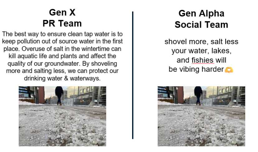 MadWaterUtility's tweet photo. Our Generation X outreach specialist had a chance to talk Water Utility careers with Generation Alpha students today. They had fun trying the trend of writing content using each other's vibe. 🥰 https://t.co/KXSGfUwmsm