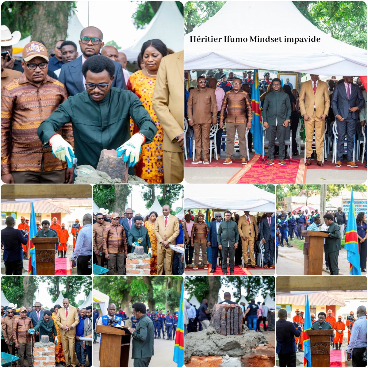 IfumoH's tweet photo. 🛑#RDC🇨🇩🚧 #Tshopo | Le Gouverneur #Paulin_LENDONGOLIA_LEBABONGA_Okelenge a lancé les travaux du futur bâtiment R+1 de la Division des Transports à Kisangani.

Un pas de plus vers la modernisation de l’administration provinciale et le développement de la Tshopo.
@PLendongolia https://t.co/x2isnKAfzC