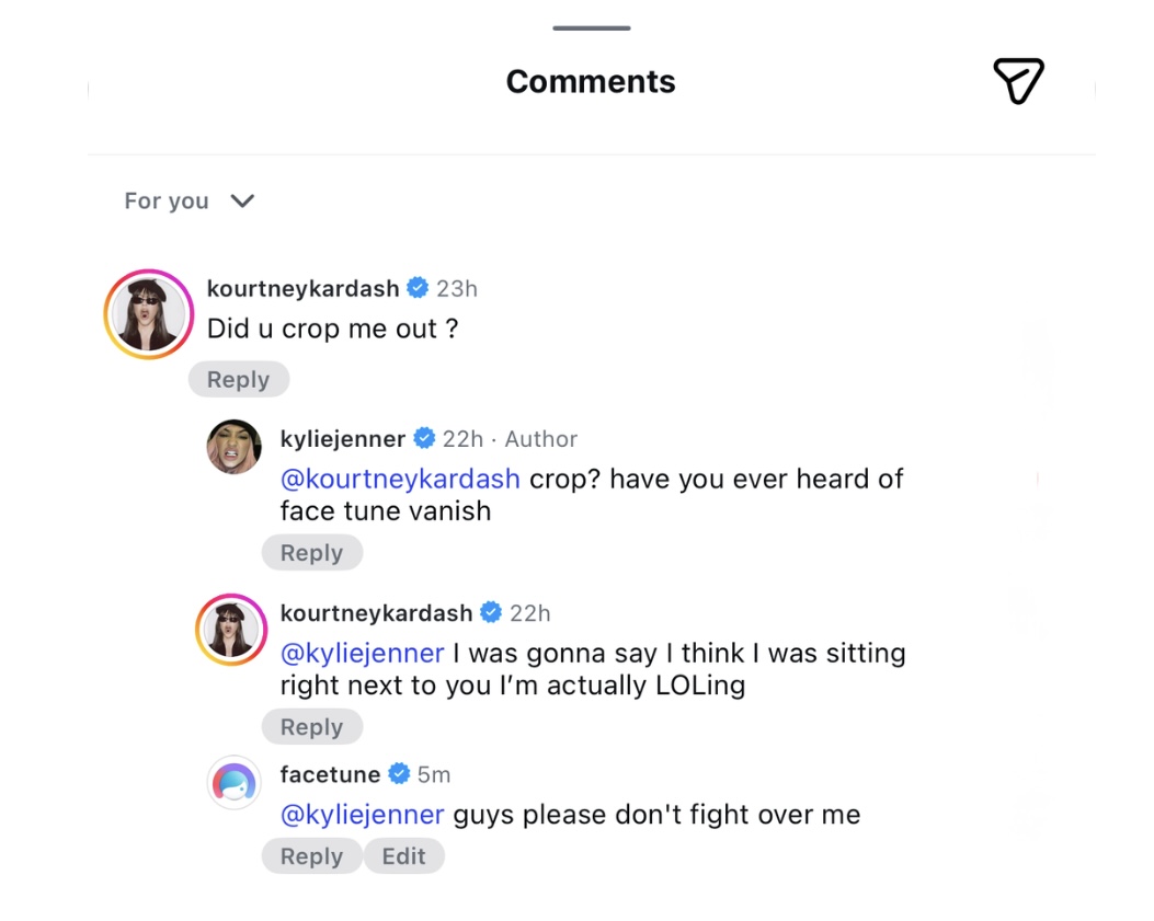FACETUNE tweet media
