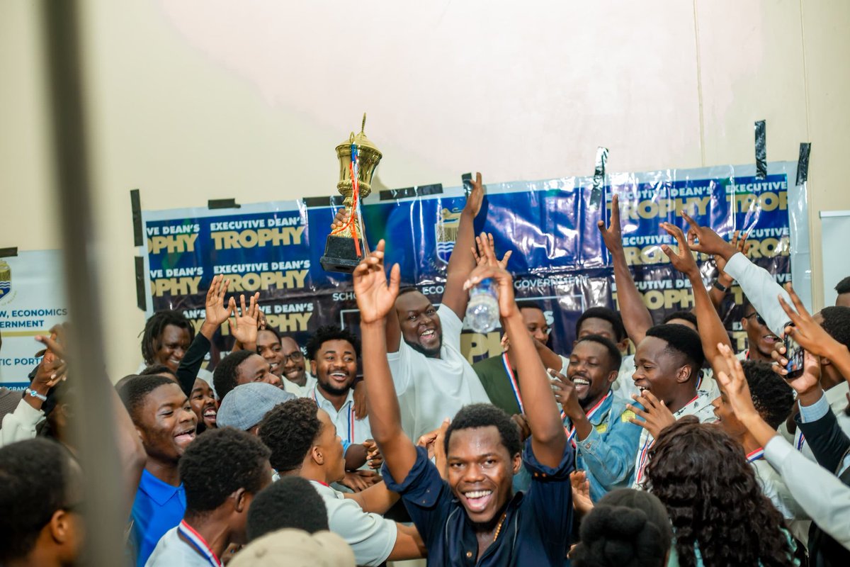 unimaecon's tweet photo. Friday, 8th May, 2026, was a moment of great joy in the UNIMA Economics Society as they were crowned champions of the 2026 School of Law, Economics and Governnment (SLEG) Executive Dean's Trophy. 

#DeansTrophy #SLEG #DoE #UNIMA 
@Gowokani11 @HappyKayuni https://t.co/r90vyYVAjA