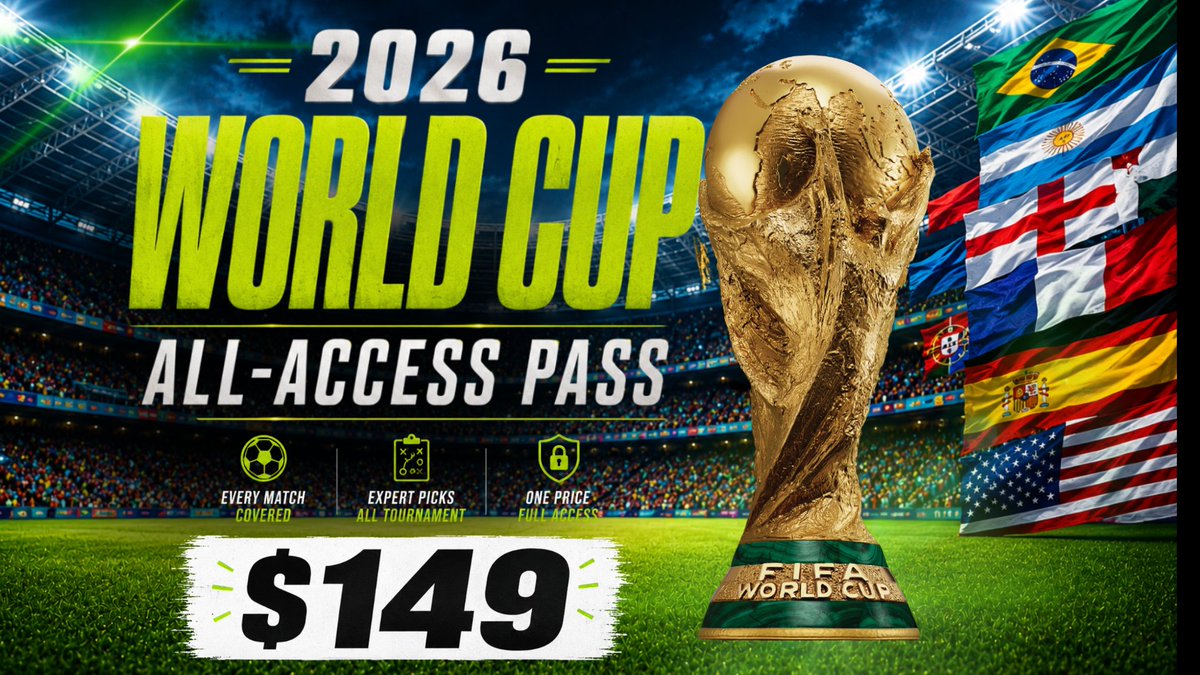 WinnersWhiners's tweet photo. ⚽️ 🏆 The World Cup starts in less than a month and for a limited time you can get ALL World Cup premium picks from your favorite Winners and Whiners handicapper for JUST $149! That's EVERY pick over the course of 104 matches and 39 days of action! Use link for access NOW 👇

https://t.co/bzP2xbGKa3