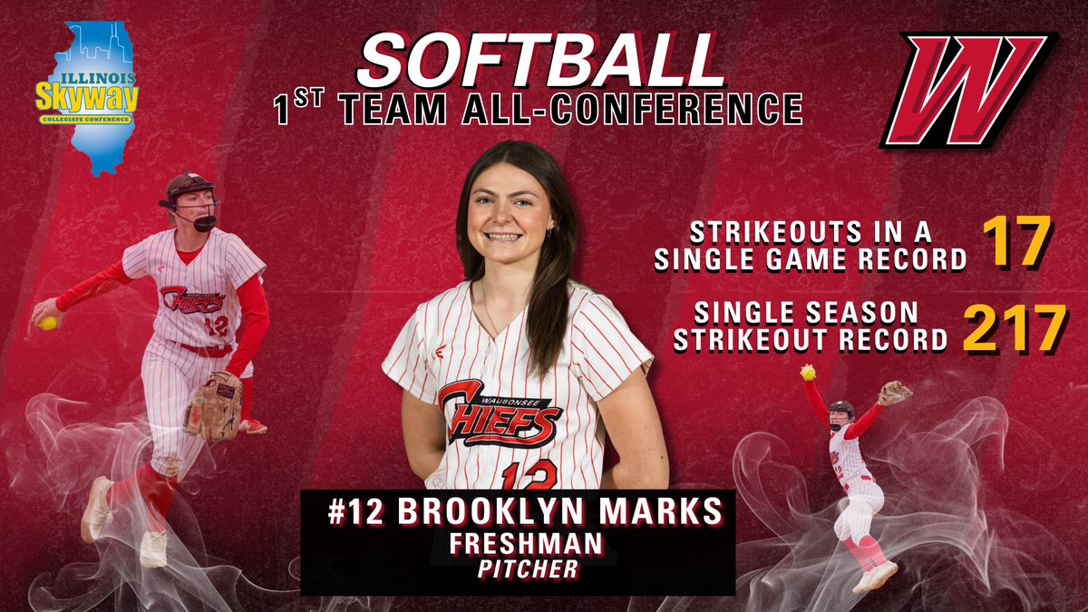 WaubonseeChiefs's tweet photo. 🥎 Congratulations to Brooklyn Marks on making ISCC All-Conference 1st Team for the 2026 season and breaking two records! #WaubonseeSoftball https://t.co/OOl4VE8cX6