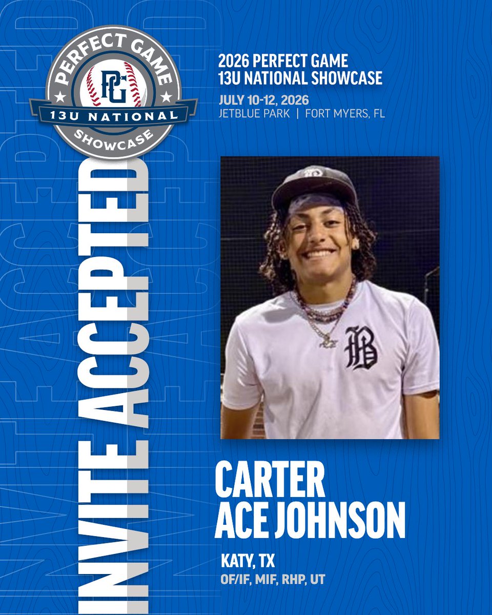 Texas_PG's tweet photo. 🚨INVITE ACCEPTED🚨

Carter Ace Johnson is heading to the 2026 13U National Showcase ‼️ https://t.co/rY6KsqBLfP
