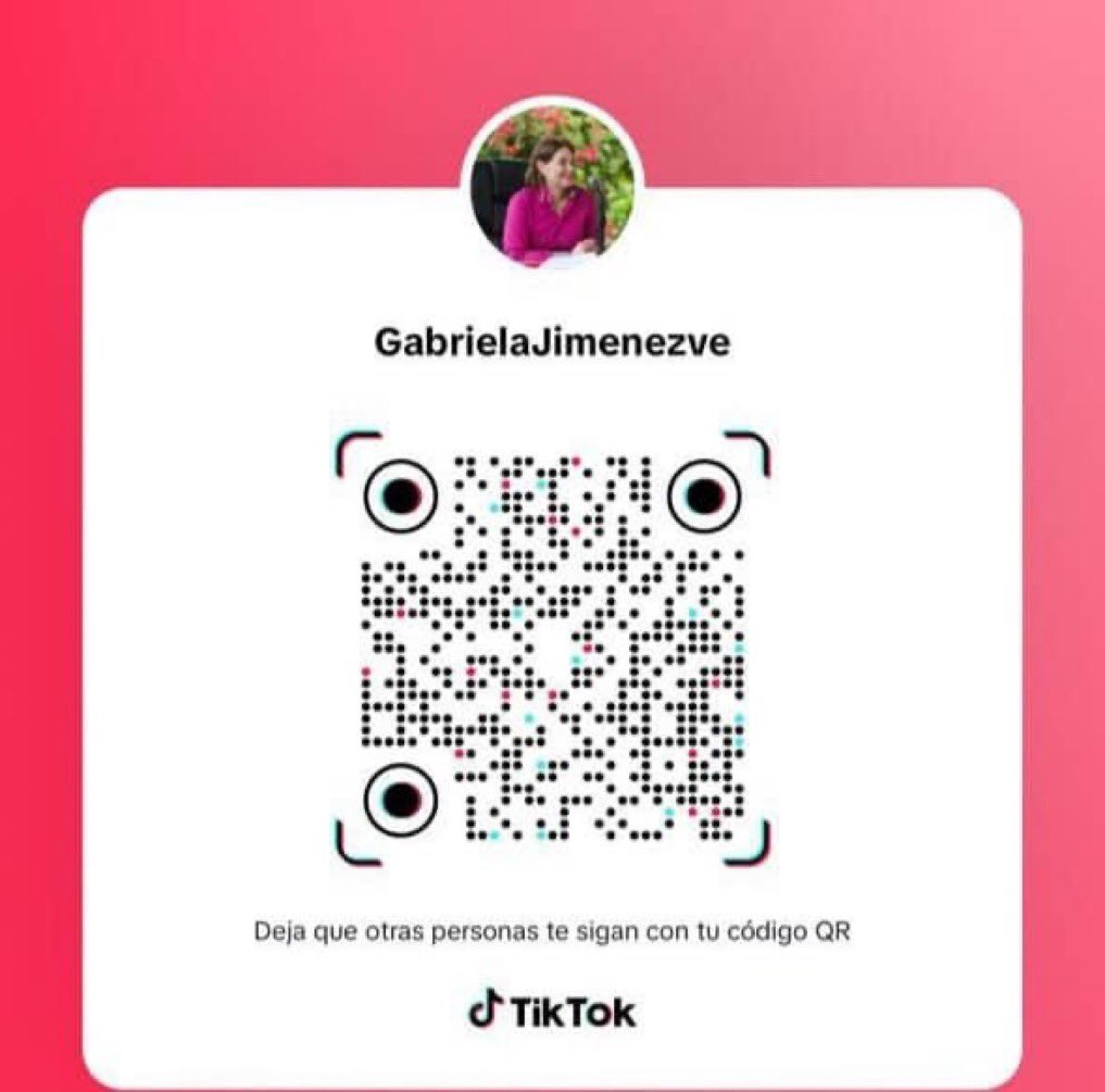 MaestraTuItera's tweet photo. Nuestra ministra de Ciencia @Gabrielasjr  se encuentra también en TikTok📱

Escanea el código de la imagen y mantente informado a través de esa red social de los proyectos científicos, tecnológicos y de innovación que se desarrollan en el país. 
 🇻🇪

#oriele
#CienciaParaLaVida https://t.co/Qu3yzZE48P