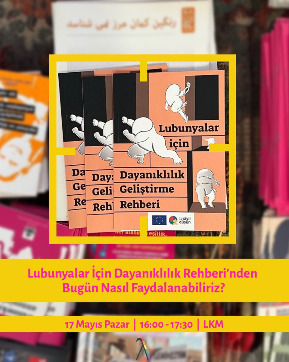 lambda_istanbul's tweet photo. Güçlenme Pratikleri’nin hazırladığı Lubunyalar İçin Dayanıklılık Geliştirme Rehberi, 2020 yılında, pandeminin derin izler bıraktığı o izolasyon ve umutsuzluk dolu günlerde bir özyardım kaynağı olarak doğmuştu. https://t.co/rB0wtQnmgX