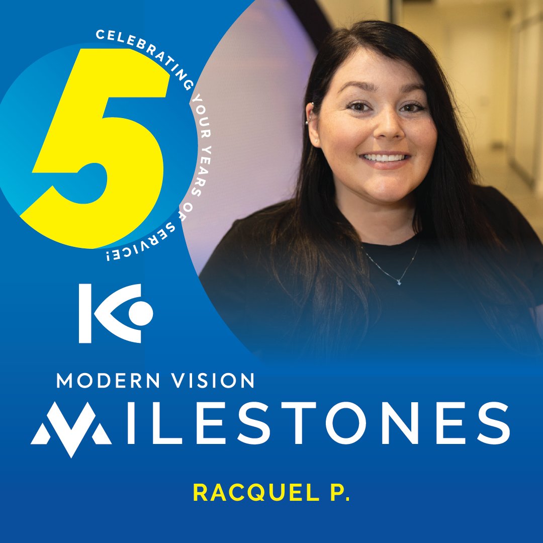 KuglerVision's tweet photo. 5 years of first impressions done right. Raquel, Patient Communications Specialist, is often one of the first voices a patient hears. The patient experience starts long before surgery day. Raquel is a big part of why it starts so well.

Cheers to 5 years! #ModernVisionMilestones https://t.co/nkxwK6GZl7