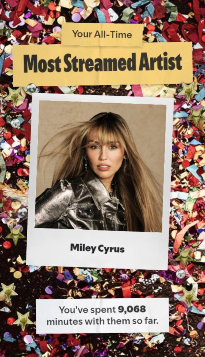 Kobing3's tweet photo. @MileyUpdates @Spotify My no.1 https://t.co/Syw9kzTKlx