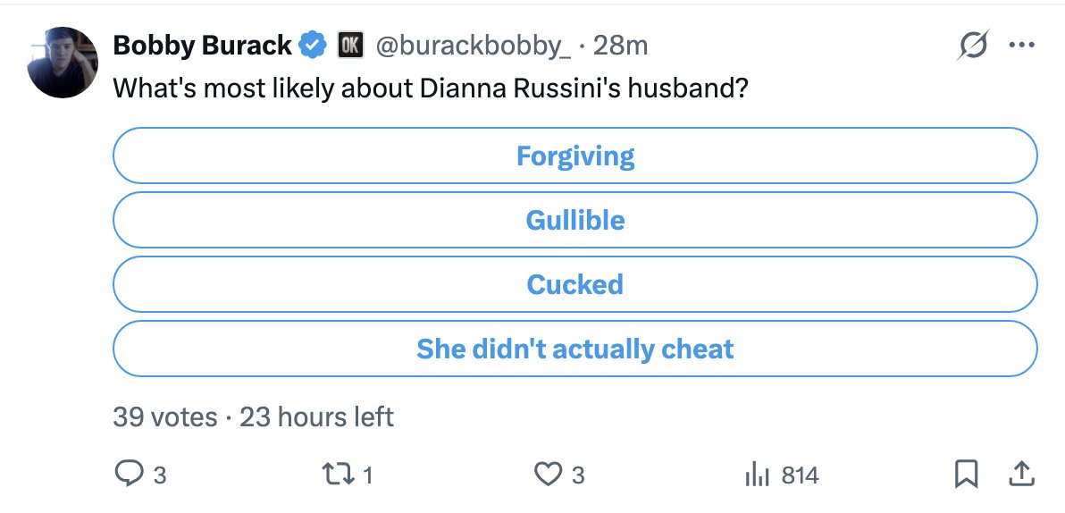 HillJackson48's tweet photo. What do you think?

I'm going to say... Cucked https://t.co/OFE3jmsKfO