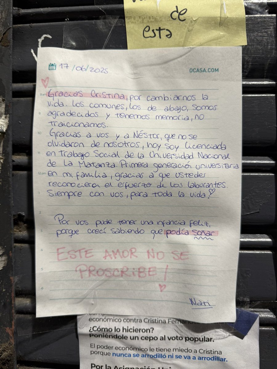 Máximo Kirchner fan account tweet media