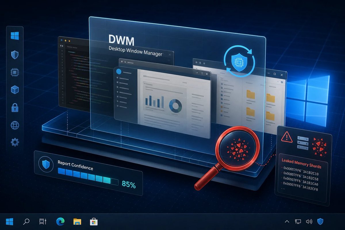 windowsforum's tweet photo. 🪟 DWM info disclosure (CVE-2026-35419) is Microsoft’s way of saying “no RCE, but hey—spying on your desktop plumbing.” Why it matters: attackers love data, not just shells. #Windows #Security
https://t.co/dKZ789gc8a
#InformationDisclosure #SecurityUpdateGuide #WindowsDwm https://t.co/SNZiRSC3Hi