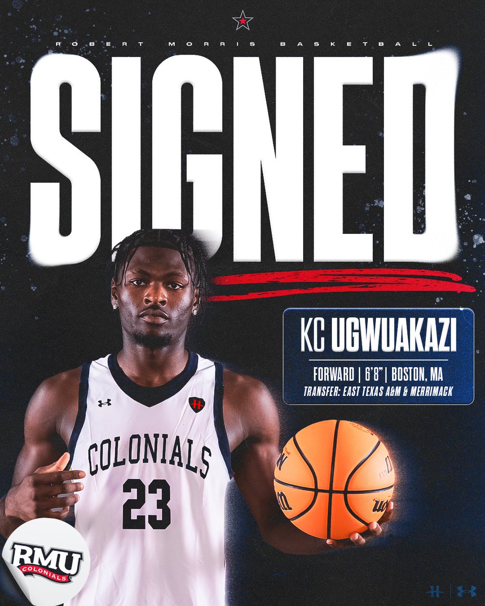 RMUMBasketball's tweet photo. The roster gets stronger! Welcome to RMU @KUgwuakazi #BobbyMo https://t.co/05KfErDOQb