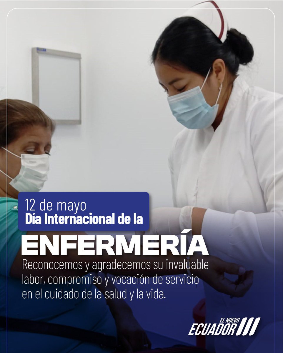 DPManabiSalud's tweet photo. Gracias a todas las enfermeras por su entrega y dedicación incansable. 🌷
Hoy celebramos a quienes cuidan con amor, vocación y valentía. 
¡Feliz Día Internacional de la Enfermera! 👩‍⚕️ https://t.co/Nip1wxF5BD
