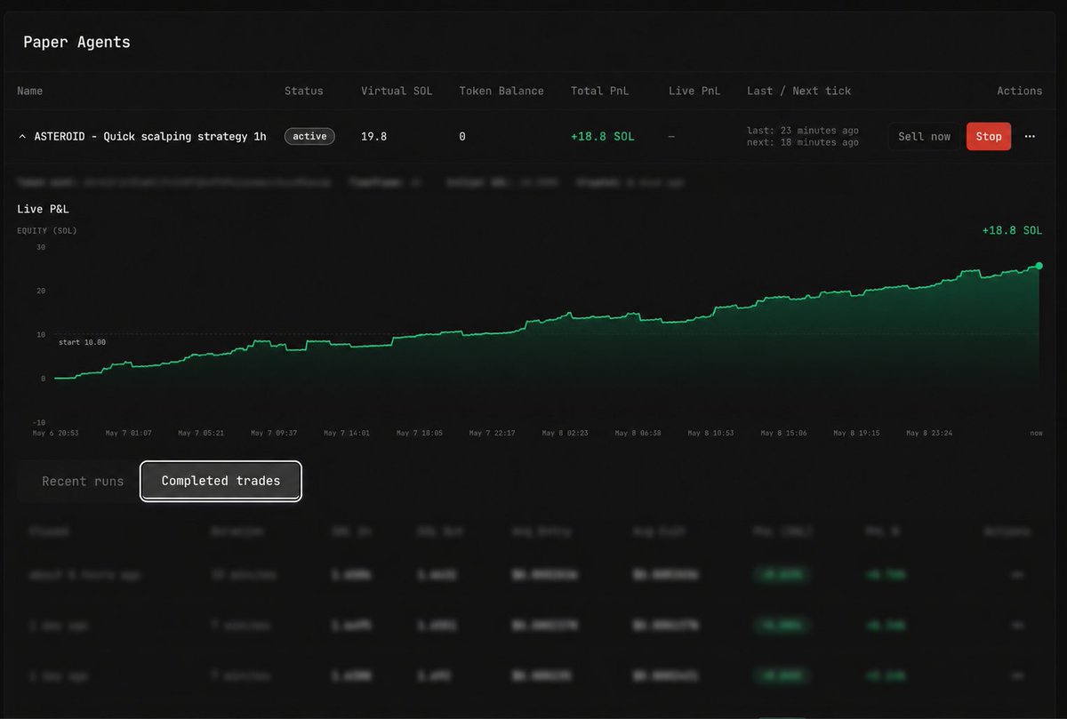 SilurisCrypto's tweet photo. Been curious to try the $shush platform after seeing this challenge - here's my results

Token: $ASTEROID / $SOL
Strategy: Quick scalp (won't reveal it because I intend to deploy it to live trading mode)
Duration: 6 days

Profits: +18.8SOL (+1880%)
#shushcompetition @Excubialabs https://t.co/LCxFJYZl5x