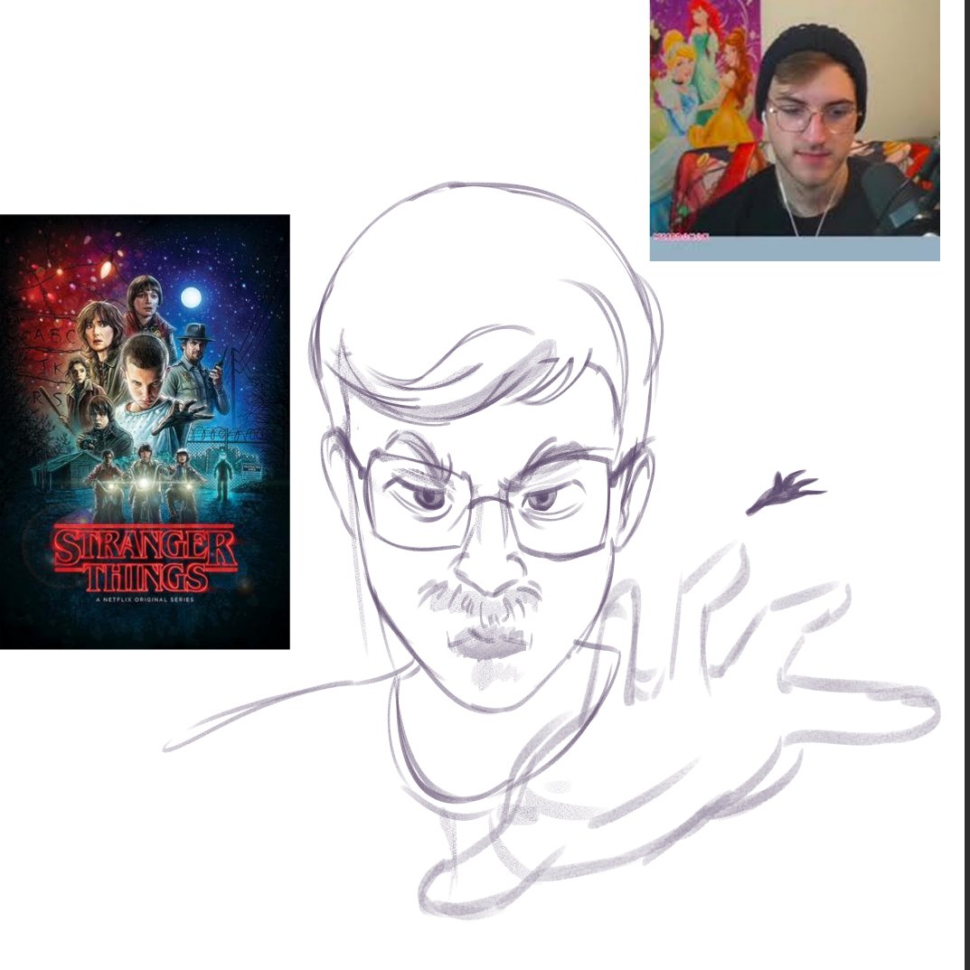 samoddic's tweet photo. sketch of jack from @SpillingMilkTV from when i was excited to see them watch stranger things 🖐️🩸 https://t.co/LL7wQZ5P1M