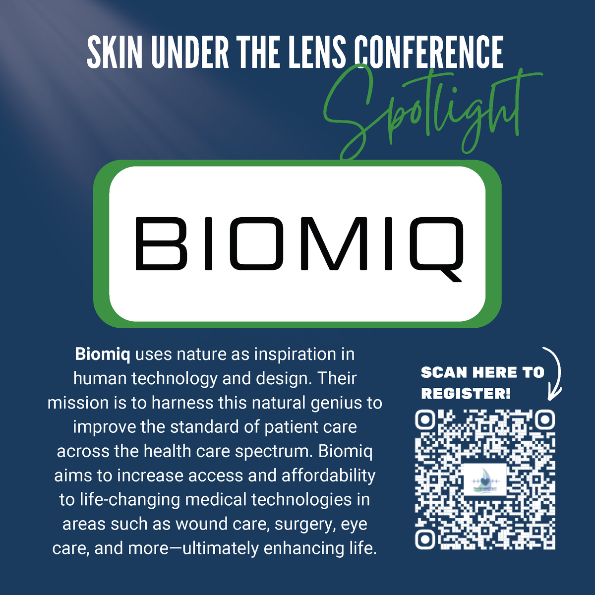 HealthAssnNS's tweet photo. Sponsor Spotlight: Meet the Sponsors of Skin Under the Lens: Investigate. Prevent. Heal. (June 1–2, 2026)

Introducing @BiomiqHealth  

Register now at: https://t.co/PbqU7qVp5z https://t.co/i3bkewzPxP