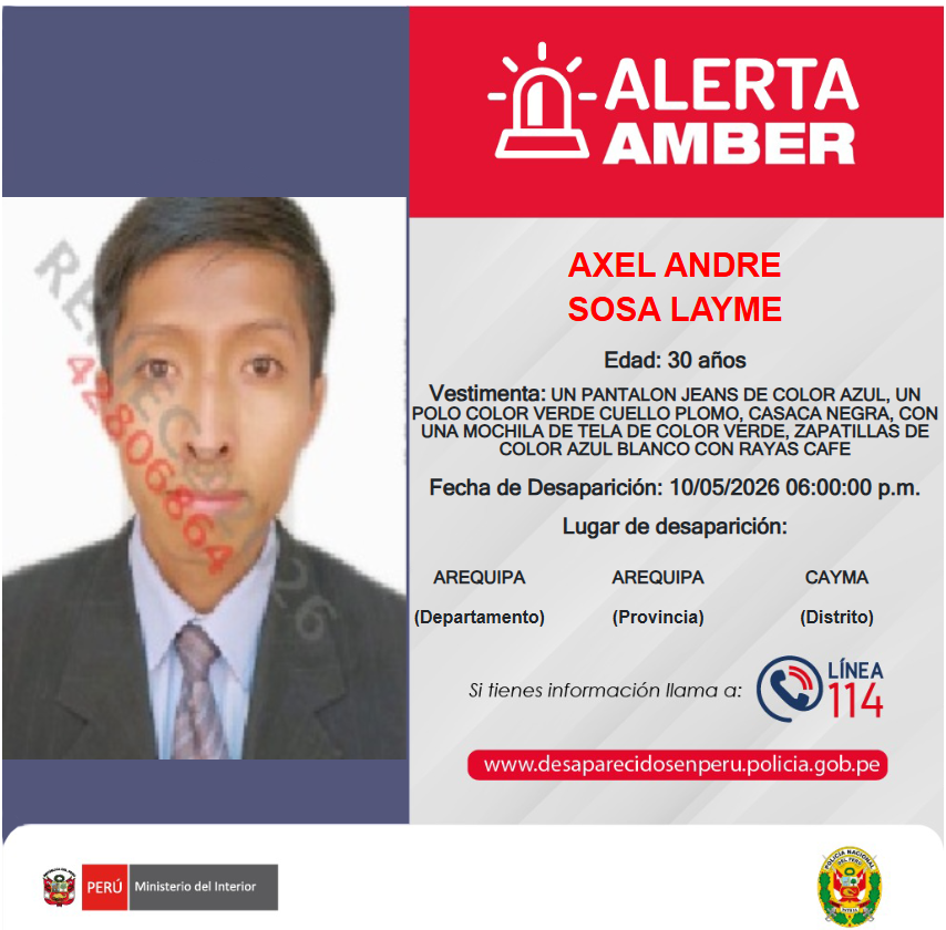 Alerta Amber PNP tweet media