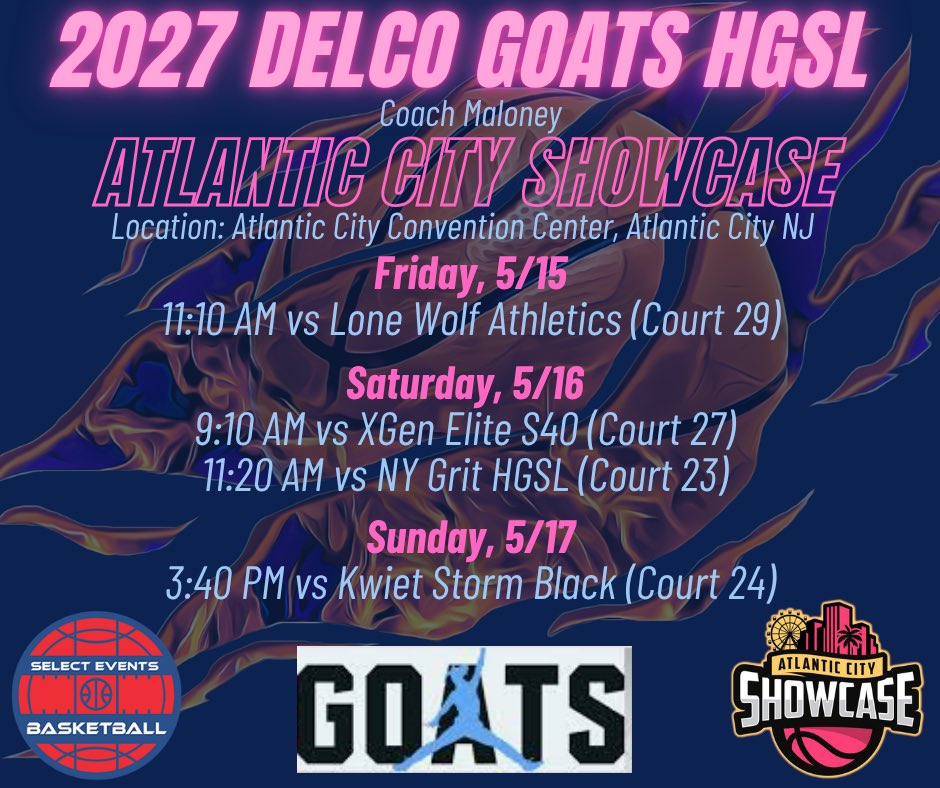 MehyaG_30's tweet photo. Schedule for this weekend in Atlantic City! https://t.co/WHPdssJn7w