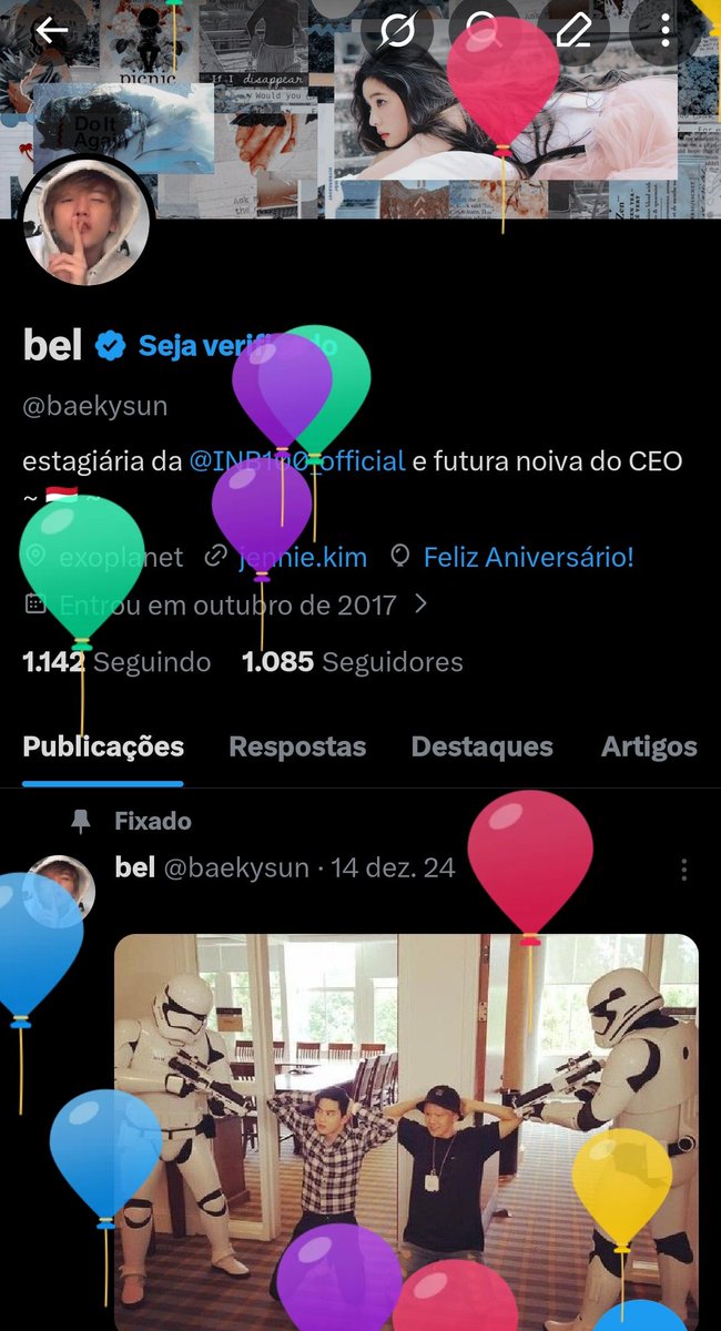 baekysun's tweet photo. entrando aq só pq gosto de ver os balão no meu perfil https://t.co/VcKuqpaOH9