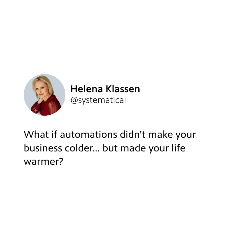 systematic_ai's tweet photo. The strongest systems don’t replace people, they support them.

Automation should create clarity, consistency, and space for better human decisions.

https://t.co/zSO7jUYScz

#Automation #BusinessSystems #Leadership #BusinessGrowth #SystemsThinking https://t.co/ZDmohmhXzn