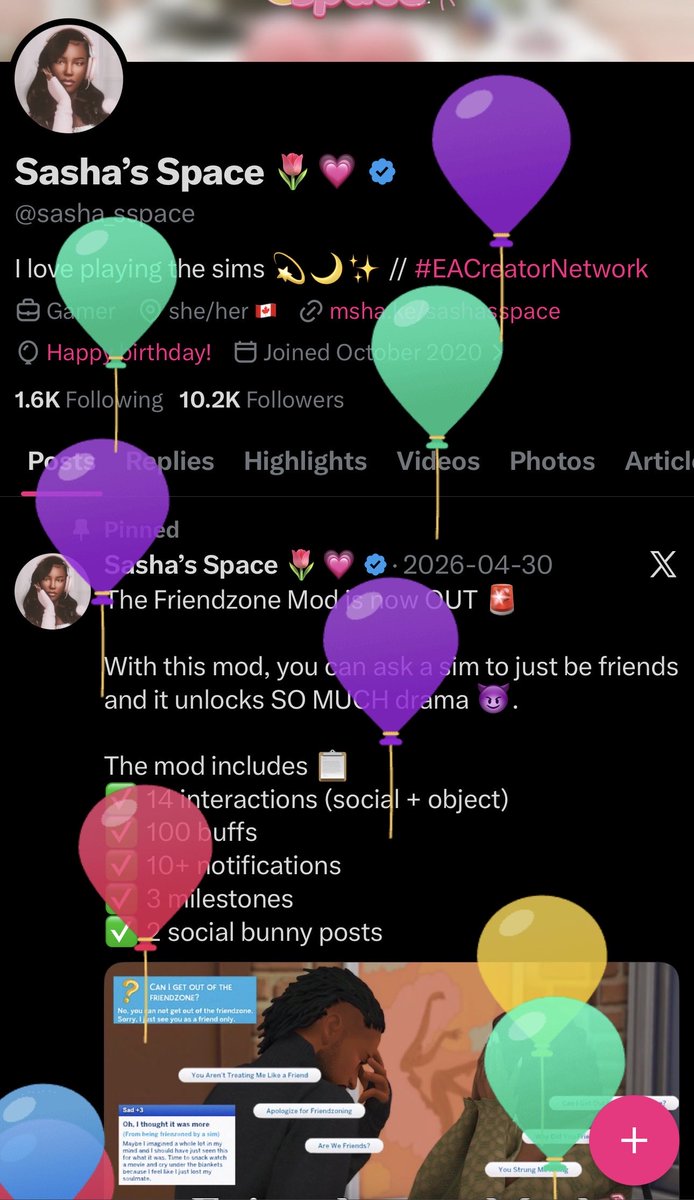 Sasha’s Space 🌷💗 tweet media