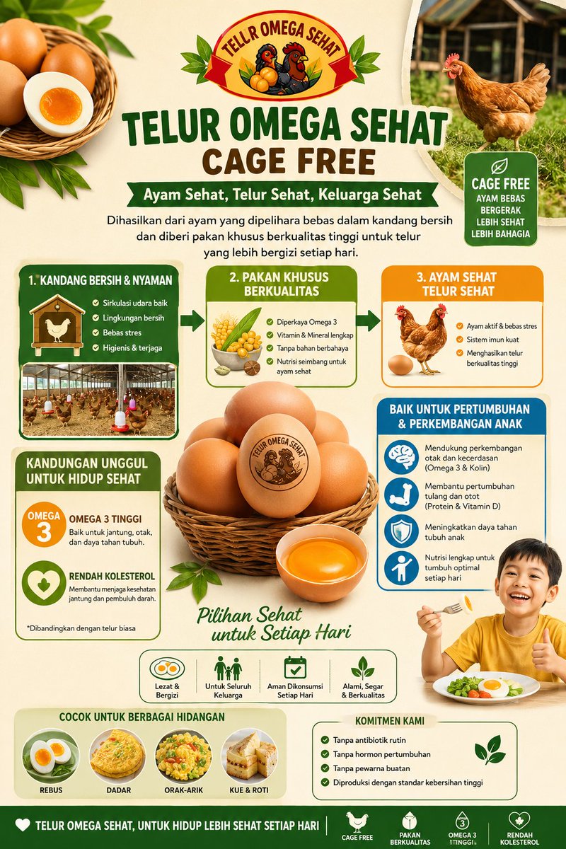 DimasRWidodo's tweet photo. Ada yg suka konsumsi Telur Omega setiap hari? https://t.co/aZsx3Pej66