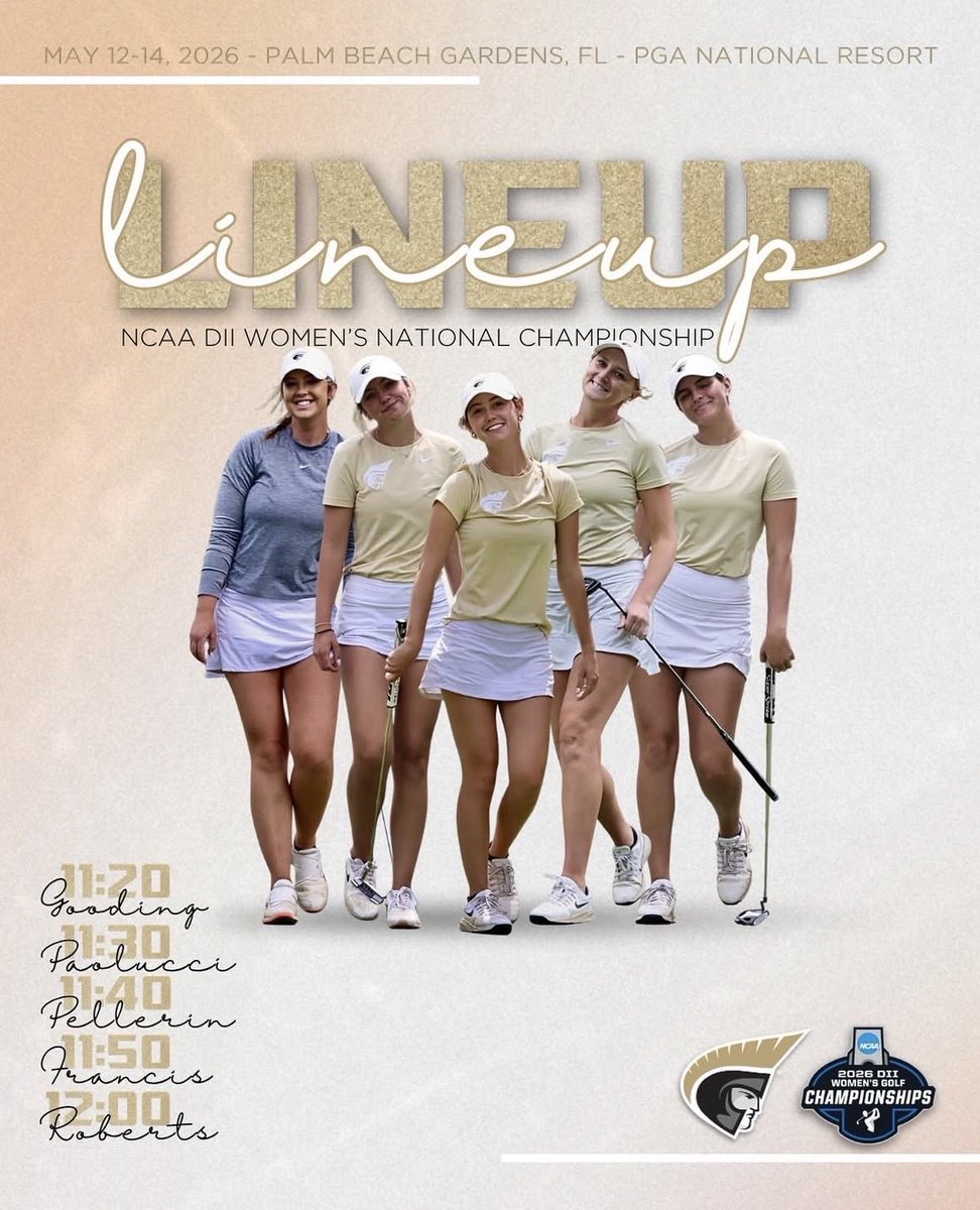 AUTrojans's tweet photo. Follow along with women’s golf as they begin their play in the national championships! The Trojans look to finish top-8 to advance to the quarterfinals later this week! 

📊: https://t.co/YWjz4TJJBc https://t.co/E8a1Gj1DGs