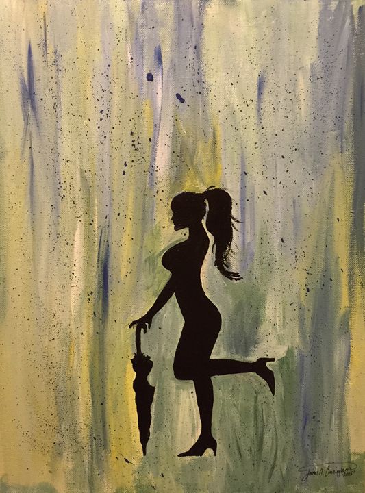 JA_Cunningham's tweet photo. Art of the Day! "Lady in The Rain". Buy at: https://t.co/mtoff7wNLq https://t.co/rfJmo9EGPc