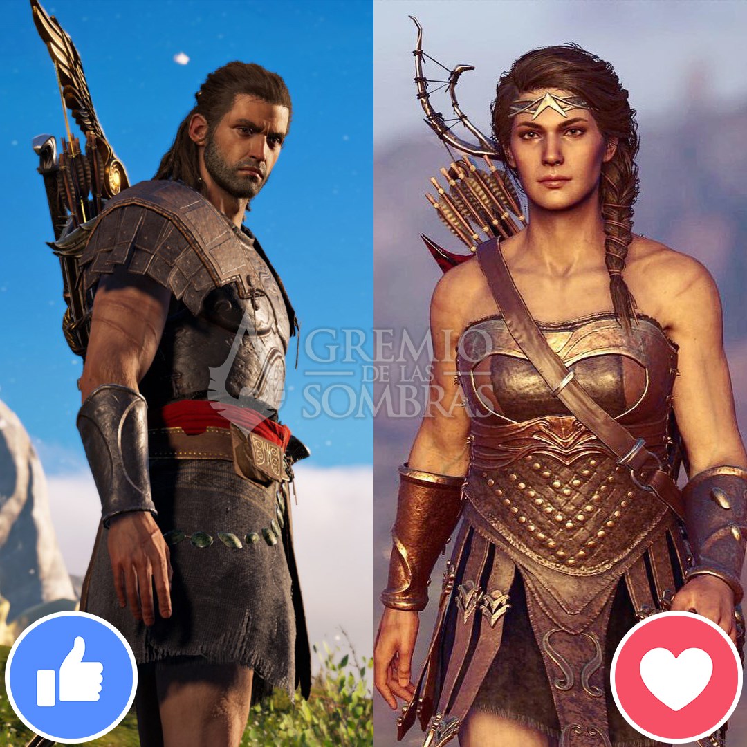 Gremio_Sombras's tweet photo. ¿Con quién jugaste Assassin's Creed Odyssey con #Alexios o #Kassandra? 🤔

#ACOdyssey #MundoAssasin #AssassinsCreed https://t.co/qb66wxq69U