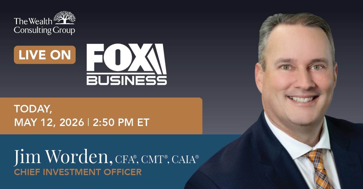WealthCG's tweet photo. CIO Jim Worden joins @FoxBusiness Network at 2:50pm ET to discuss why markets may continue climbing despite investor hesitation at all-time highs, the “wall of worry,” and the AI-driven names and sectors he’s watching now. 

Watch live: https://t.co/dQ8CZM7NjB
#Markets #Investing https://t.co/6t4fAeB4aR