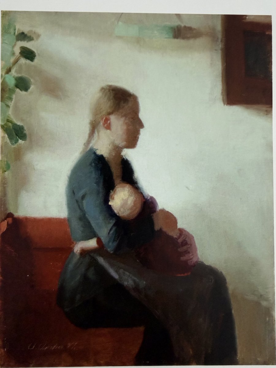 daughterofapm's tweet photo. @littlebayschool A new favourite for me by Anne Ancher - the perfect baby arm! https://t.co/aVIGBibe5w