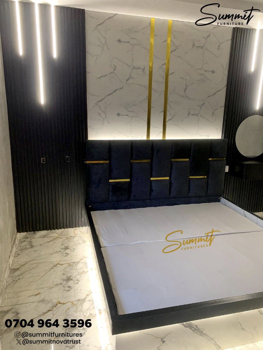 Summitnovatrust's tweet photo. ✨ CUSTOM-MADE BED FRAME

📏 Pricing:
Price depends on the size of your wall space and preferred design.

📞 Call/WhatsApp: 07049643596
📍 Visit Our Showroom:
K3 Plaza, Kuola, Akala Express, Ibadan, Nigeria
#summitfurniture #frankedoho #bedframedesign #ibadan #furnitureinibadan https://t.co/tUFPIaANDs