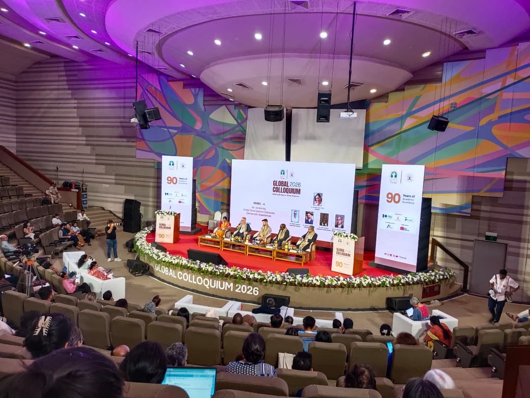 RaviPratap200's tweet photo. The morning panel at the Global Colloquium at TISS brought together scholars and experts from across the world for insightful discussions on social sciences, development, and global transformation.

#TISS #TISSGlobal #GlobalColloquium https://t.co/xXPggz75pR