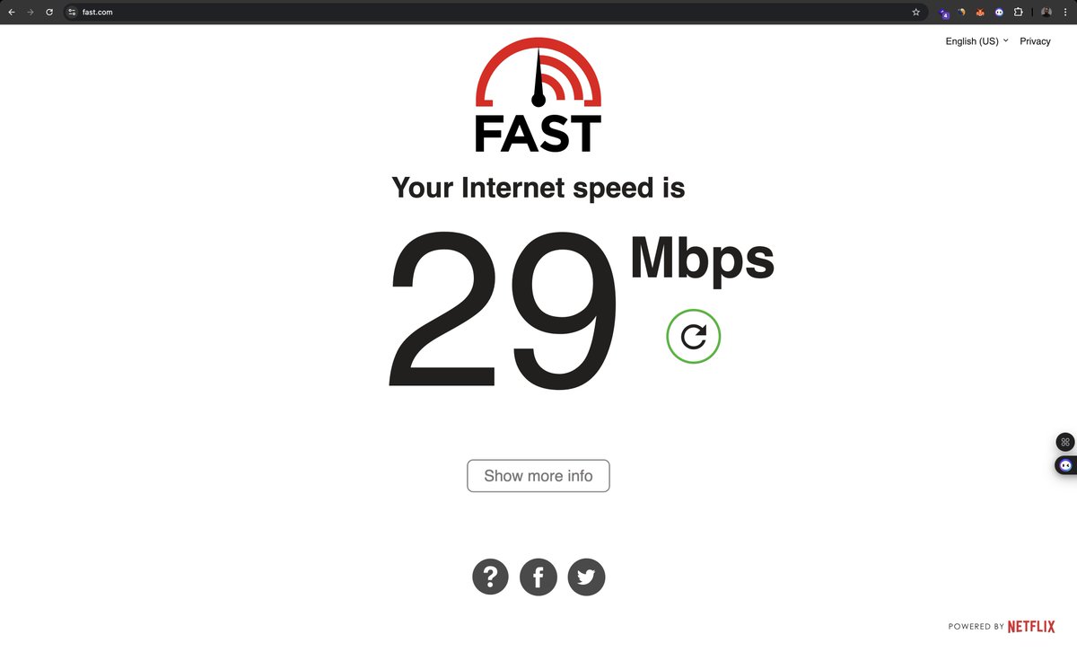 BenedictDayas's tweet photo. WiFi internet speed (Cote d'Ivoire 🇨🇮) https://t.co/8BfKsmsghP