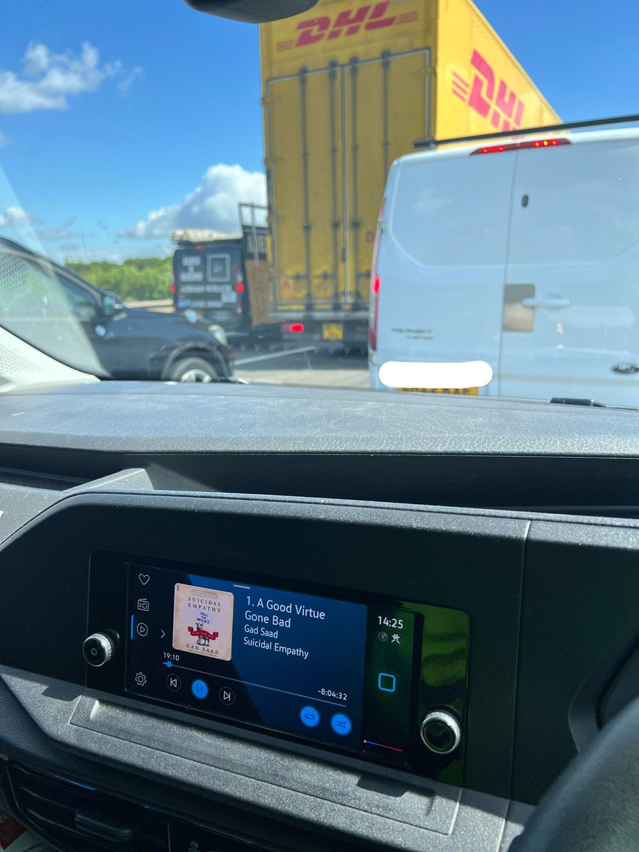 jeepera's tweet photo. Driving home and listening to @GadSaad #suicidalEmpathy 🐑 🐺🙌🏼 amazing! https://t.co/qj8NiCuYD3