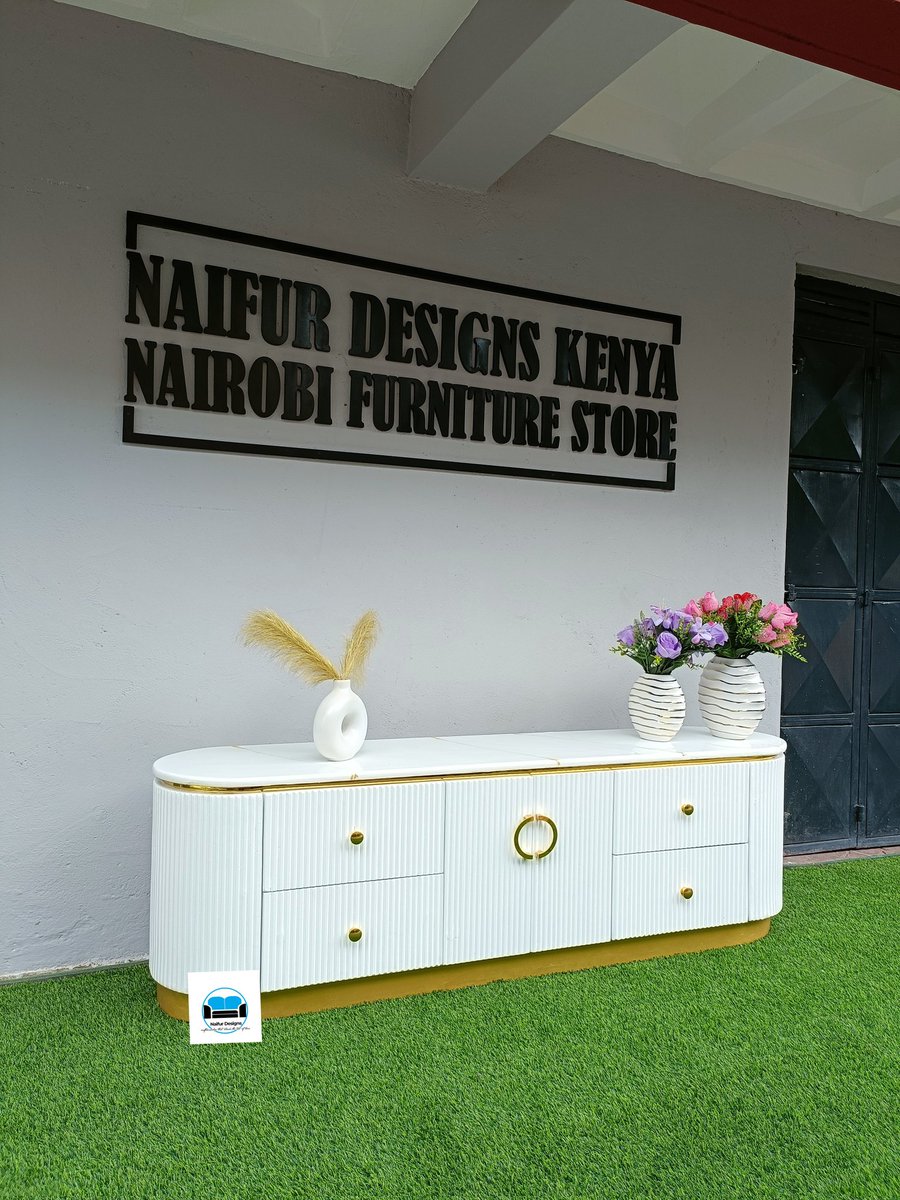 NaifurDesigns's tweet photo. Look at this lovely big rectangular white and gold modern tv stand made by naifur designs for your tv area.

6 ft long tv stand at ksh 45,000

Available on order.

We are located in Utawala, Nairobi, next to El-Shaddai Junior Academy.

Episode 1  Ombachi  Delivering results https://t.co/vboFJfXgNO