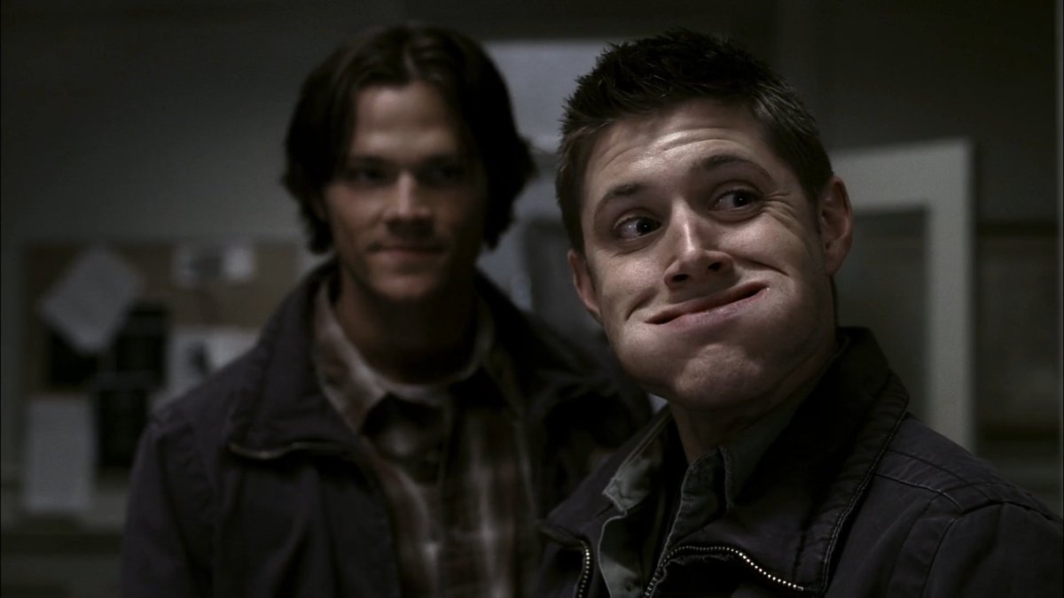 howesenberg's tweet photo. One of the funniest stills of Jensen Ackles. Seriously if you think he's funny as Soldier Boy, it doesn't come close to Dean Winchester. https://t.co/jGGzZ73xFt