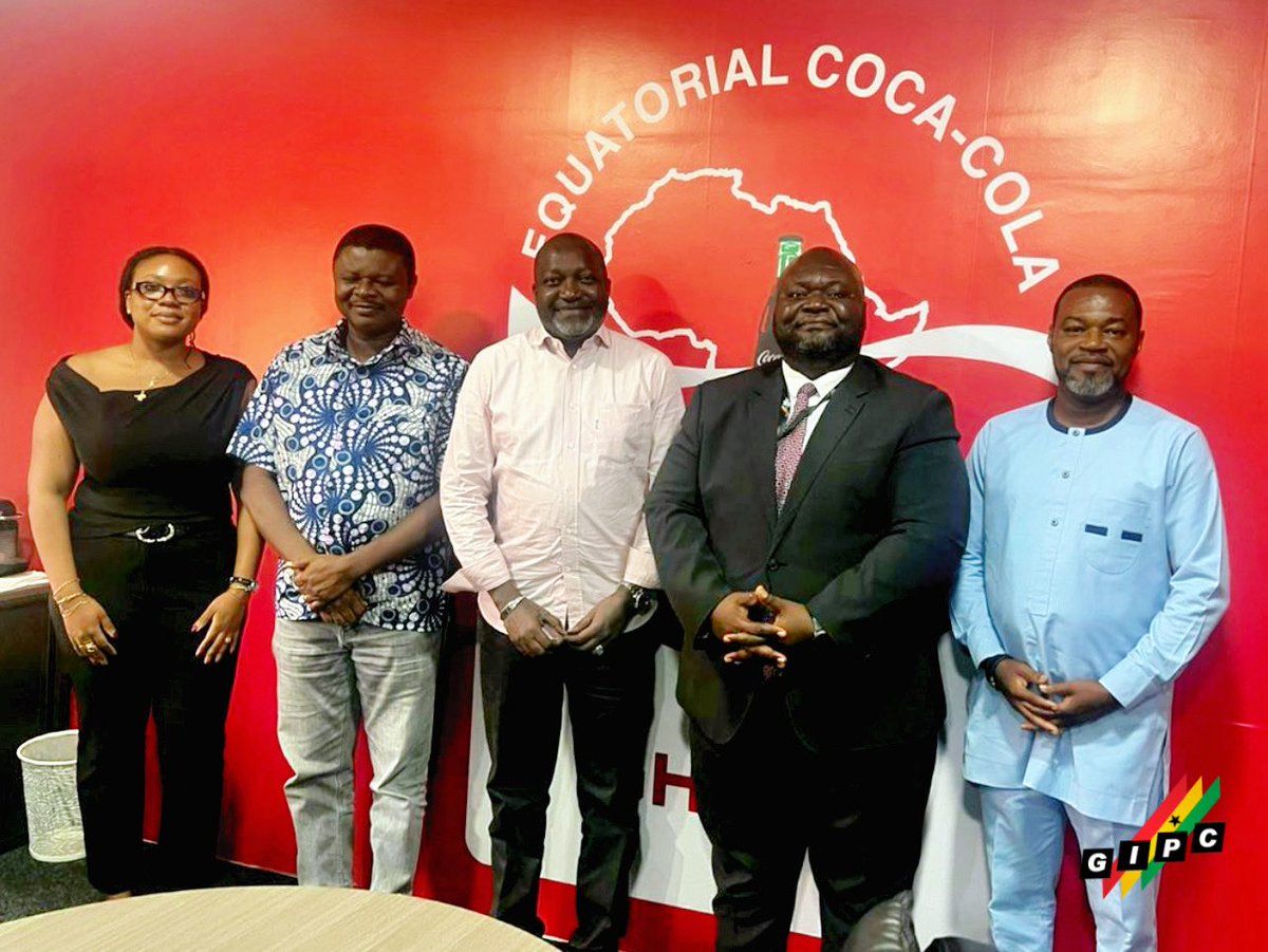 gipaghana's tweet photo. GIPC’s Aftercare & Investor Grievance team, led by Head of Division Mr Charles Opoku Mensah, recently engaged Equatorial Coca-Cola Bottling Company (ECCBC) and key stakeholders as part of ongoing investor aftercare support.

The engagement provided a platform to review operational matters and reinforce collaboration on key areas including energy supply, taxation, trade compliance, and infrastructure-related concerns affecting investment operations in Ghana.

It also reaffirmed GIPC’s commitment to structured dialogue and sustained support in strengthening a predictable investment environment.

#GIPC #InvestGhana #InvestorAftercare #GhanaIsOpenForBusiness