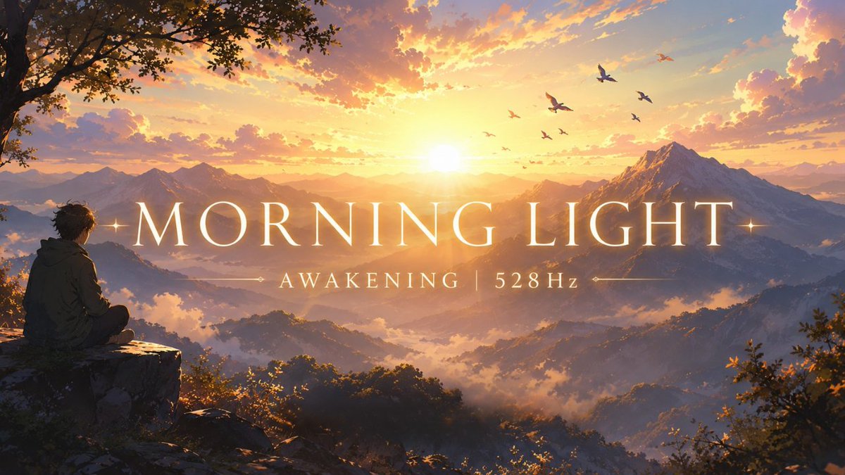 seijakunomori11's tweet photo. Morning Light Awakening | 528Hz Healing

#528Hz #MorningMeditation #HealingMusic #PositiveEnergy #SpiritualHealing

Here's the YouTube video 👇
https://t.co/ltfQ8yOjm4

Subscribe for more relaxing sounds👇
https://t.co/EyxqJEXlkC

#528Hz #RelaxingMusic #CalmMorning https://t.co/e9QoyWzhKA