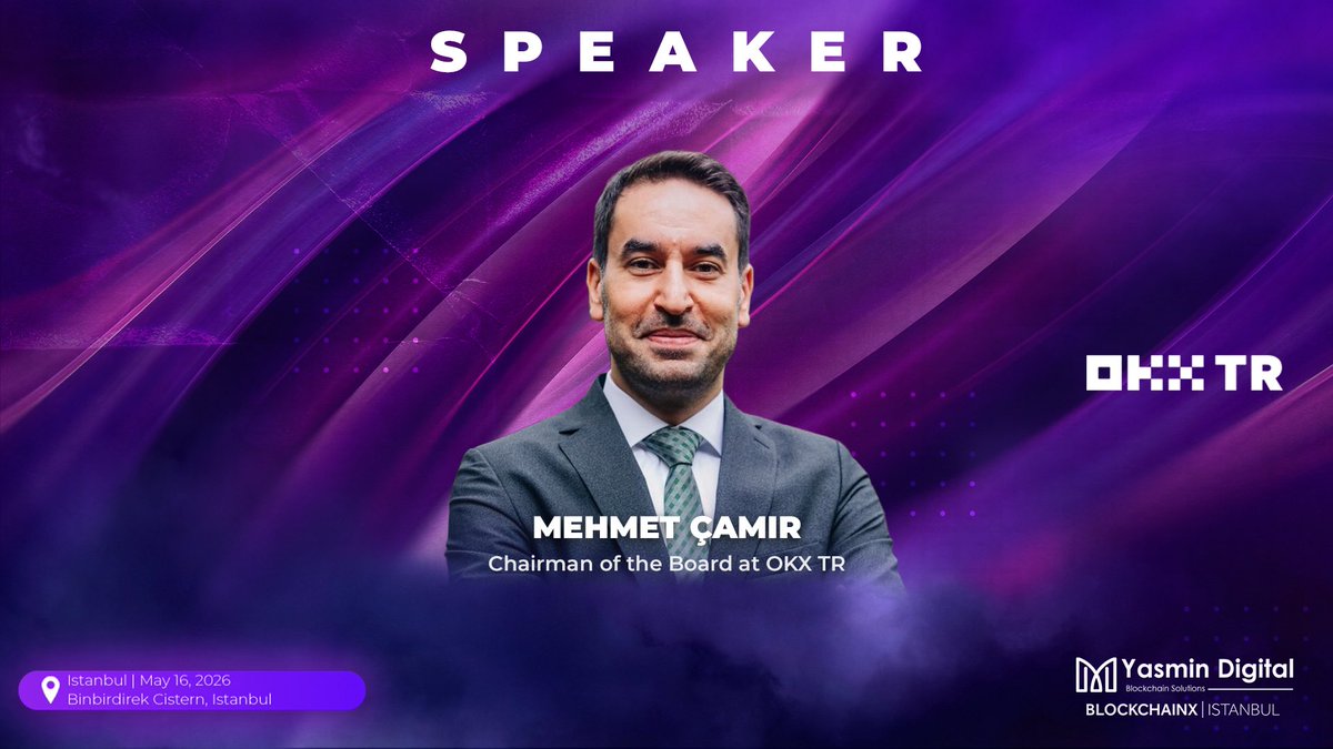 BCXIstanbul's tweet photo. 🤝 Speaker Announcement!

We are honored to welcome @mehmet_camir, Chairman of the Board at @OKXTurkiye, as a speaker at BlockchainX Istanbul!

Mehmet Çamır is the Chairman of OKX TR, Türkiye arm of OKX - the leading global Web3 technology company and the world's second largest crypto exchange by trading volume. He has been in the industry since 2021 with senior executive roles. Prior to joining the industry, Mehmet worked as a banker at Vakıfbank, HSBC Türkiye and Türkiye Wealth Fund. He had his first exposure to Bitcoin and crypto currencies & blockchain in 2016 during his Master's Degree in the UK and realized that blockchain technology has a huge transformational potential for the entire finance industry.

At BlockchainX Istanbul, he will share insights on digital assets, market development, and the evolving crypto ecosystem in Türkiye.