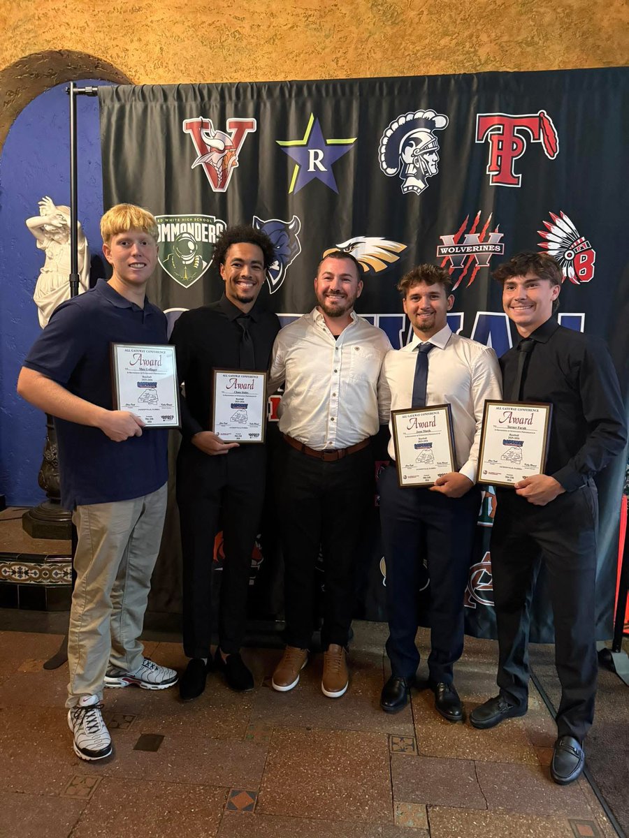 baldwin_club's tweet photo. Congratulations Max, Chase , Turner and Jesse for making the all Gateway team! We were also informed that Coach BB O’Steen was chosen as the Mike Houser Outstanding Coach of the year for Baseball!! Congratulations guys and way to live up to #BALDWINSTRONG!!   @bmsh_athletics https://t.co/b7j0g0wHUh