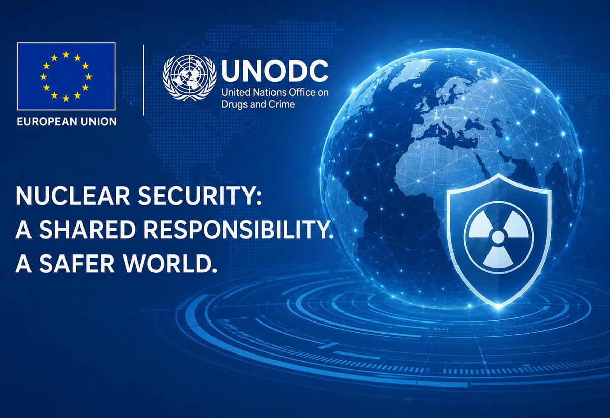 CHallergard's tweet photo. Good exchanges at the @UNODC Virtual briefing on #ICSANT.
International cooperation and effective implementation of #ICSANT are essential to counter nuclear and radiological terrorism.
The EU remains fully engaged in strengthening global nuclear security. https://t.co/llIoJanJOE