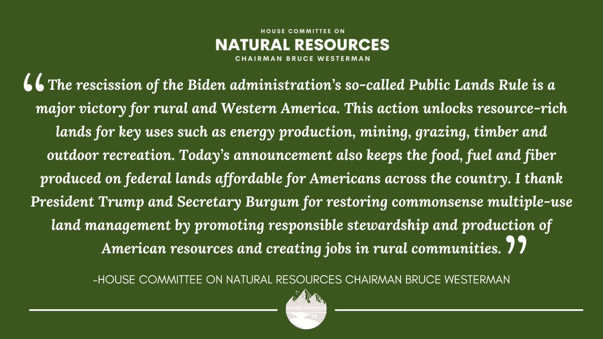 House Committee on Natural Resources tweet media