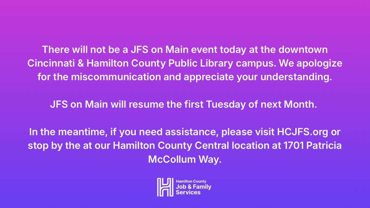 Hamilton County JFS tweet media