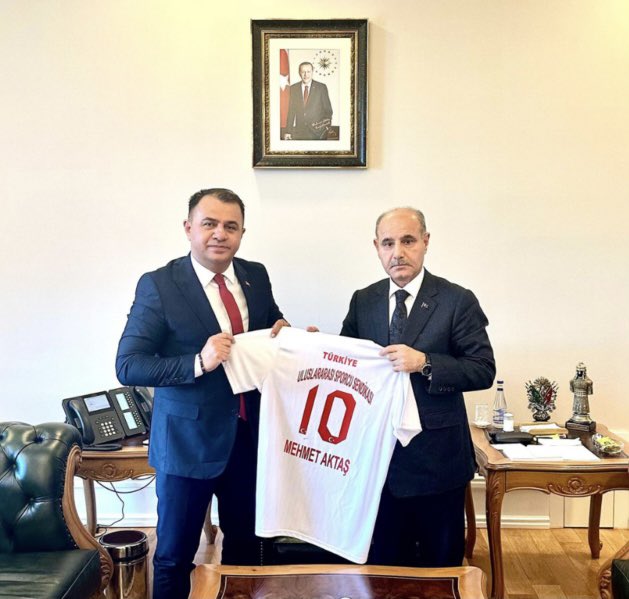 ussenresmi's tweet photo. US-SEN Genel Başkanı Bekir Ayaz, İçişleri Bakan Yardımcısı Mehmet Aktaş’a nezaket ziyaretinde bulundu. https://t.co/thR0VyAY4K