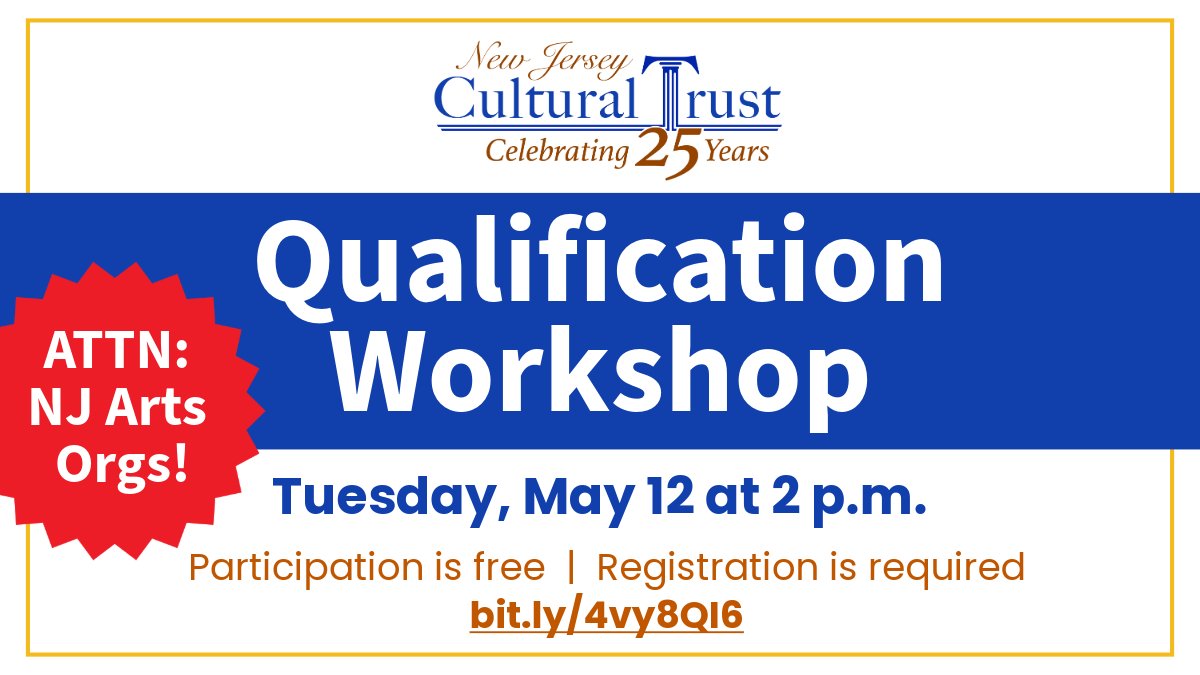 New Jersey Cultural Trust tweet media