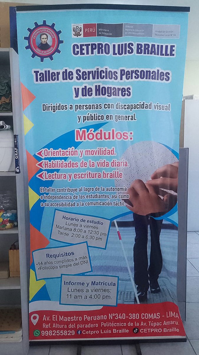 Ugel4's tweet photo. #NDP | UGEL 04 fortalece la educación inclusiva con monitoreo pedagógico en el CETPRO Luis Braille y demás CETPRO de su jurisdicción. Conoce la nota completa en el siguiente enlace 📷 https://t.co/RDz6otwtyx https://t.co/k8rLgmNwRm