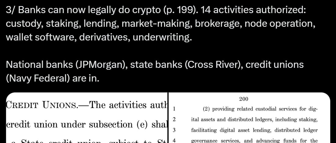 ChadSteingraber's tweet photo. Clarity Act thread breakdown... 👀⬇️ https://t.co/Plf7MN9CLP